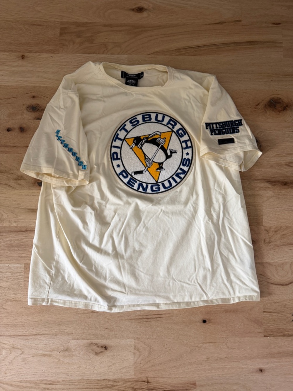 PRO STANDARD PITTSBURGH PENGUINS EMBROIDERED T SHIRT